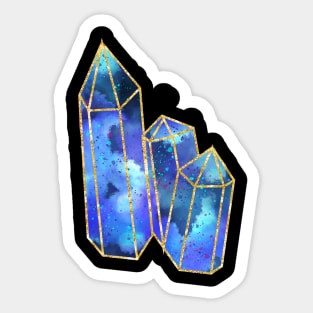 Blue Quartz Crystal Sticker